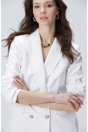 کت سفید زنانه رگولار Network - کد 928553039