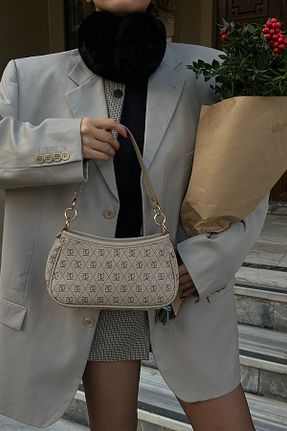 کیف دوشی بژ زنانه چرم مصنوعی Shule Bags - کد 787747492