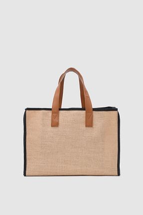کیف ساحلی قهوه ای زنانه حصیر Shule Bags - کد 836206917