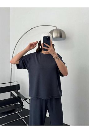 ست بالاتنه و پائین تنه طوسی زنانه لیکرا Butik - کد 928558653