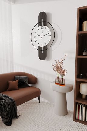 ساعت دیواری مشکی 40 x 90 MetaQuartz Aksesuar - کد 928562694