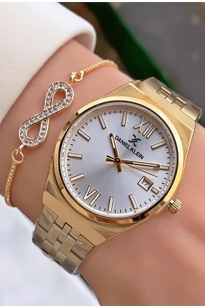 ساعت مچی طلائی زنانه 36-40 میلی متر Daniel Klein - کد 297507348