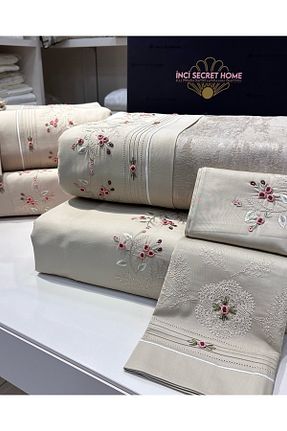 پیکه و ست پیکه دونفره قهوه ای پنبه - ساتن incisecrethome - کد 928521230