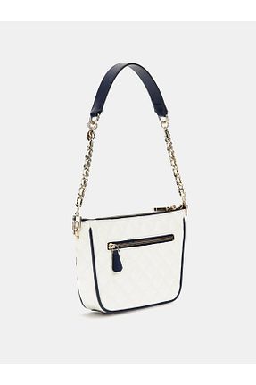 کیف دوشی سفید زنانه چرم مصنوعی Guess - کد 905525470