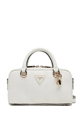 کیف دوشی سفید زنانه چرم مصنوعی Guess - کد 902724867
