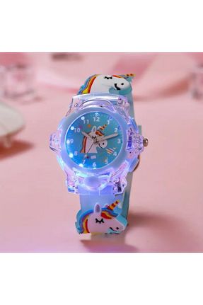 ساعت مچی فیروزه ای بچه گانه پلاستیک BBS - کد 928590997