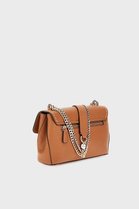 کیف دوشی طوسی زنانه پلی اورتان Guess - کد 903215871