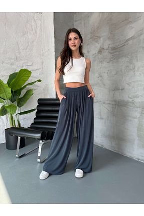 شلوار طوسی زنانه بافتنی Elif Özbey Butik - کد 928612433