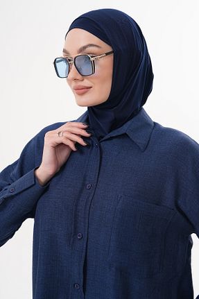 روسری سرمه ای پنبه پلی استر Ritagarcia - کد 928632219