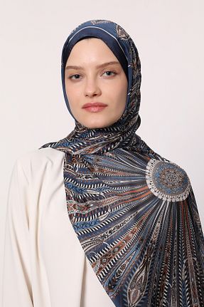 شال سرمه ای زنانه LuvenSara - کد 928631469