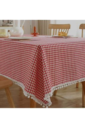 رومیزی قرمز Fırfırlı ZADA HOME - کد 928934497