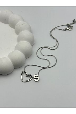 گردنبند استیل ( فولاد ) سفید استیل ضد زنگ ilvesa shop - کد 928632923