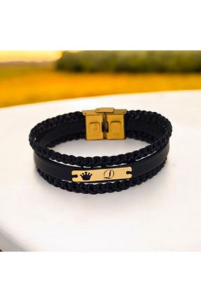 دستبند طلا مشکی مردانه 14 عیار ARCHINO GOLD - کد 928933271
