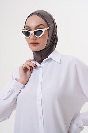 روسری قهوه ای پنبه پلی استر Ritagarcia - کد 928632211