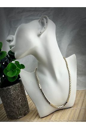 گردنبند استیل ( فولاد ) زرد زنانه استیل ضد زنگ Venom Boutique Bijouterie Accessory - کد 928639132