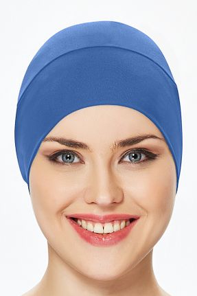 کلاه شنای حجاب آبی زنانه Remsa Mayo - کد 928636766