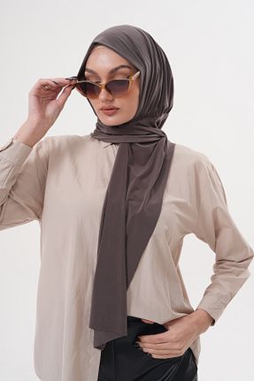 روسری قهوه ای پنبه پلی استر Ritagarcia - کد 928636449