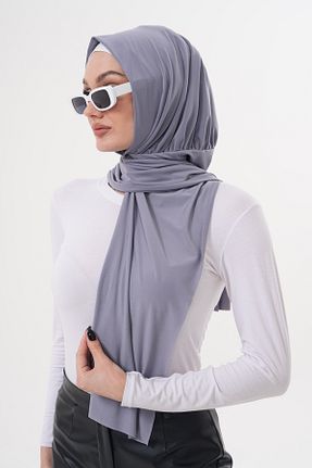 روسری طوسی پنبه پلی استر Ritagarcia - کد 928636432