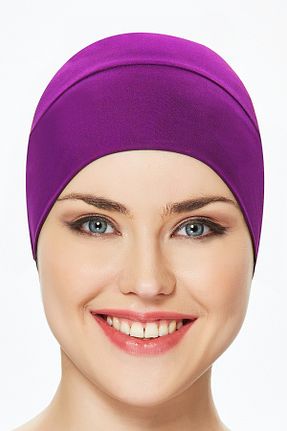 کلاه شنای حجاب بنفش زنانه Remsa Mayo - کد 928636112