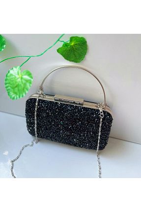 کیف مجلسی مشکی زنانه چرم مصنوعی HC BAG - کد 928640304
