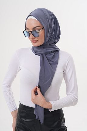روسری طوسی پنبه پلی استر Ritagarcia - کد 928636448