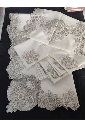 رومیزی نباتی کتان safir home collection - کد 928641288