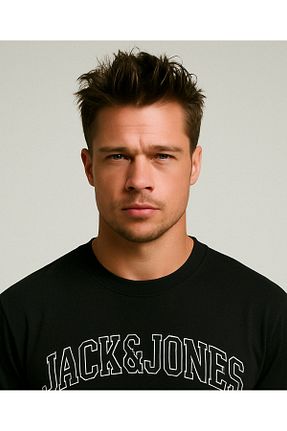 تیشرت مشکی مردانه رگولار Jack & Jones - کد 883557609