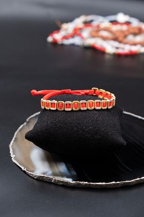 دستبند جواهر قرمز زنانه Serenite Collection - کد 928655086