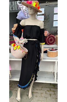 رویه بیکینی مشکی پلی استر NA ADDESIGN - کد 928658179