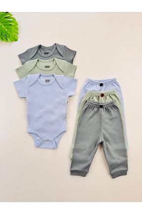 ست نوزادی رنگی بچه گانه پنبه ای EFU BABY - کد 928668857