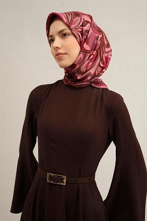 روسری رنگی کرپ ساتن ابریشم Armine - کد 928669570