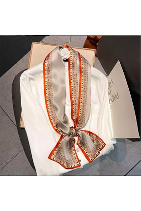 دستمال گردن نارنجی زنانه پلی استر ElevaGlam - کد 928683098