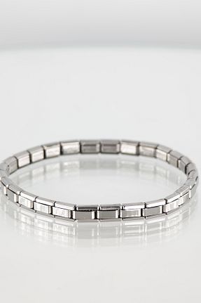 دستبند استیل (فولاد) متالیک زنانه استیل ضد زنگ shop - کد 928698015