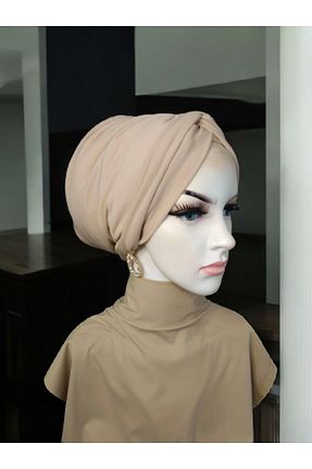 کلاه شنای حجاب بژ Balbaytesettur - کد 928693061