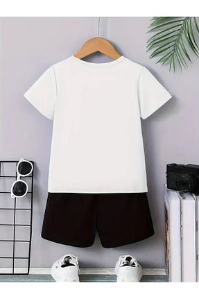 ست بالاتنه و پائین تنه سفید بچه گانه بافت Eysaah - کد 928961998
