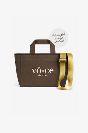 کیف دوشی قهوه ای زنانه پارچه ای voce studios - کد 813978515