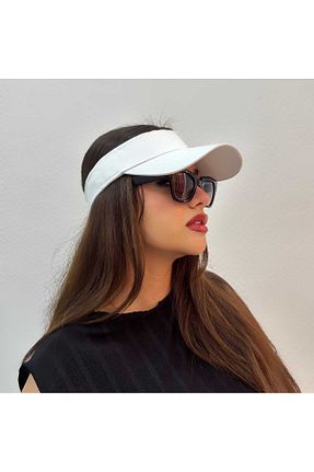 کلاه سفید زنانه پنبه ای CapZone - کد 928713153