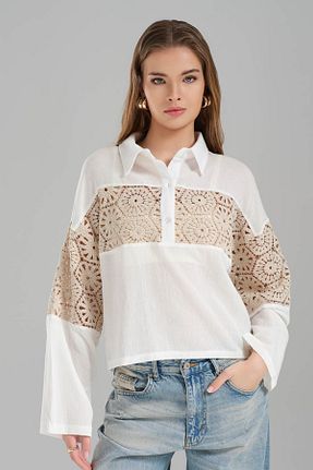 بلوز نباتی زنانه رگولار tw3 - کد 928719251