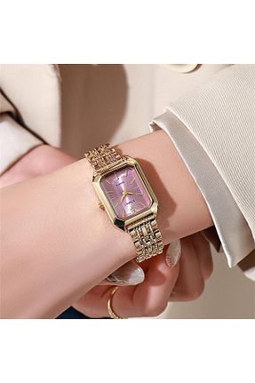 ساعت مچی صورتی زنانه استل (فولاد) QUARTZ - کد 896871706