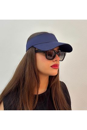 کلاه سرمه ای زنانه پنبه ای CapZone - کد 928720845
