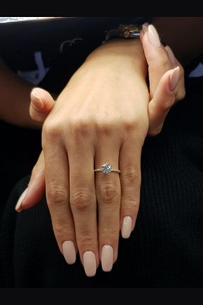 انگشتر نقره زرد زنانه زیرکن CARAT STONE - کد 356676386