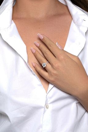 انگشتر نقره سفید مردانه زیرکن CARAT STONE - کد 335735799