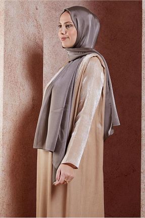 شال قهوه ای زنانه پلی استر Alvina - کد 871312346