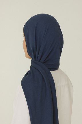 شال آبی زنانه پنبه ای mim eşarp - کد 928703338