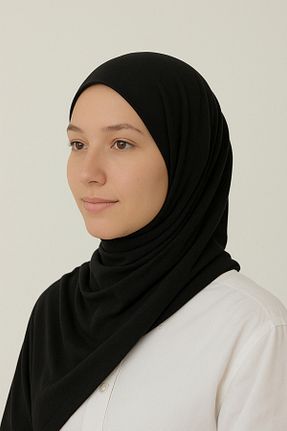 شال مشکی زنانه پنبه ای mim eşarp - کد 928586640