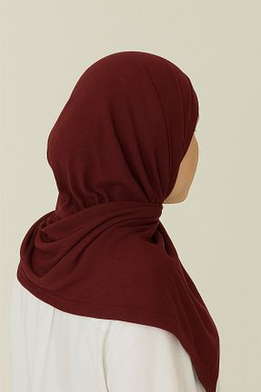 شال زرشکی زنانه پنبه ای mim eşarp - کد 928586580