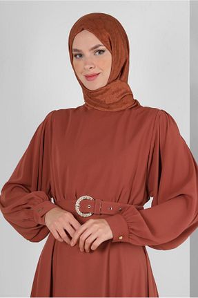 شال نارنجی زنانه پلی استر Alvina - کد 799159347