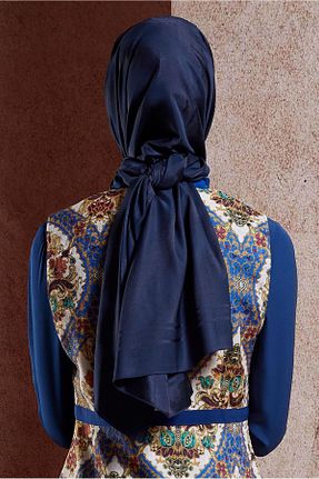 شال سرمه ای زنانه پلی استر Alvina - کد 853673728