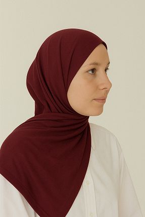 شال زرشکی زنانه پنبه ای mim eşarp - کد 928586580