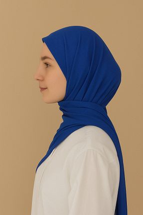 شال آبی زنانه پنبه ای mim eşarp - کد 928703319